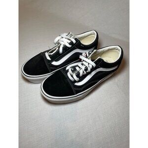 Vans Old Skool Black/White Skate Shoes Size 8 Men / 9.5 Women Canvas & Suede